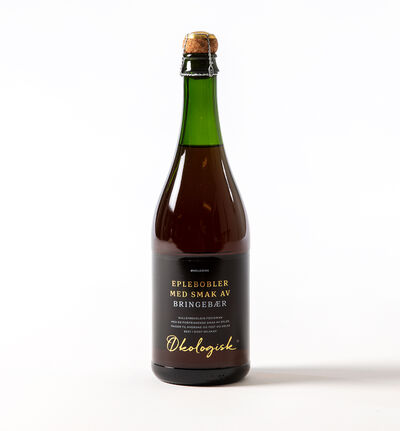 Epledrikk med bobler bringebærsmak Epledrikk med bobler bringebærsmak